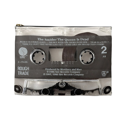 The Smiths The Queen is Dead Zipper Pouch - The Smiths The Queen is Dead Cassette Tape Accessory Bag - Morrissey Zipper Pouch