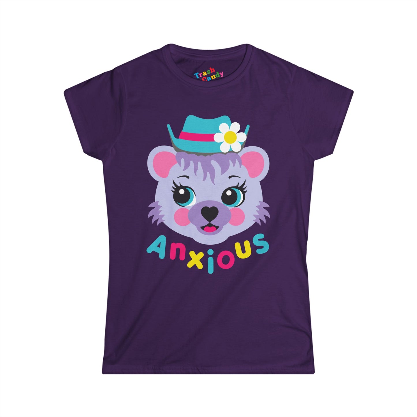 Cute Bear Anxious Women's T-shirt