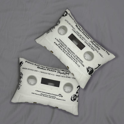 Retro Prince Purple Rain Cassette Tape Lumbar Pillow - Prince Cassette Tape Throw Pillow