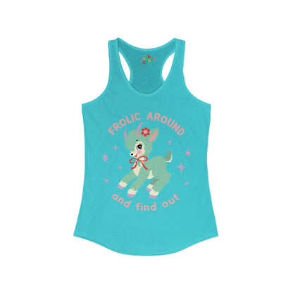Frolic Around and Find Out Women's Racerback Tank