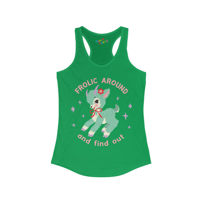 Frolic Around and Find Out Women's Racerback Tank