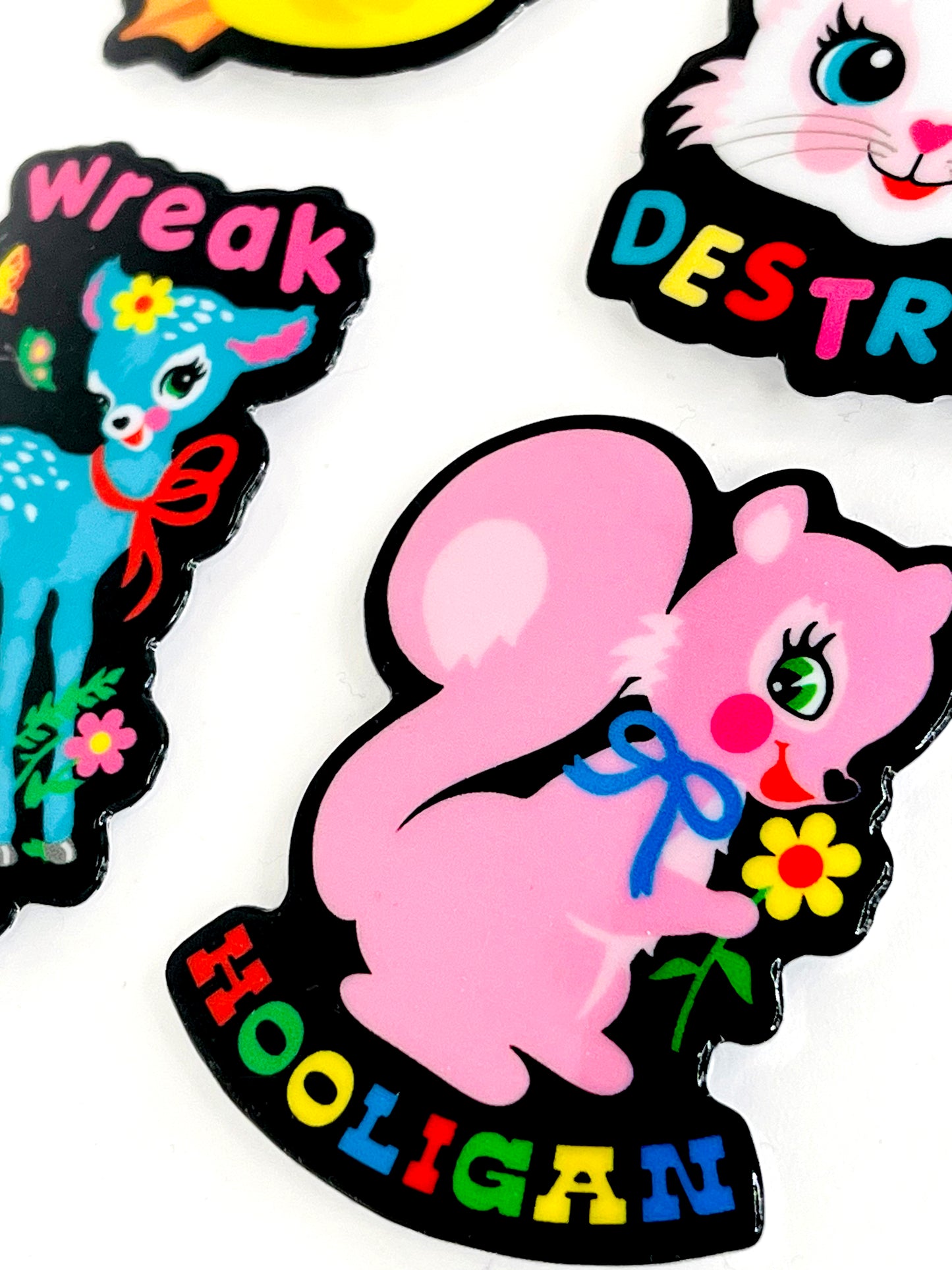 Puff 'N Stuff Super Neat Sticker Sheet Puffy Stickers