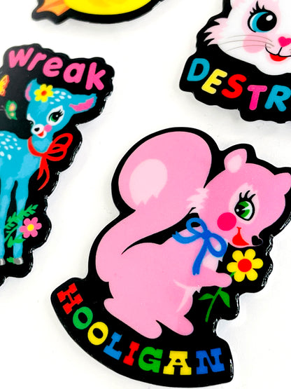 Puff 'N Stuff Super Neat Sticker Sheet Puffy Stickers