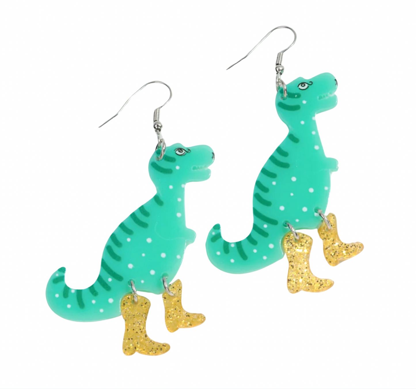 Dinosaurs in Fancy Boots Earrings