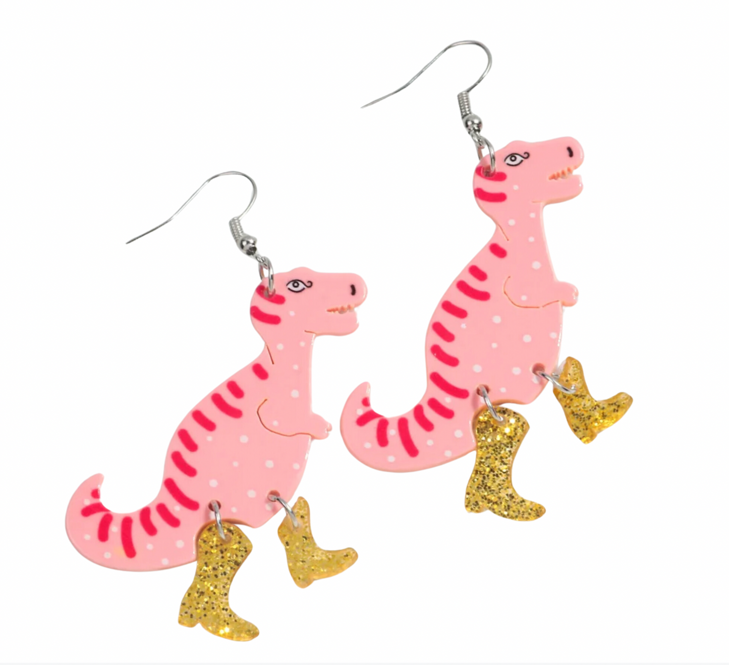 Dinosaurs in Fancy Boots Earrings