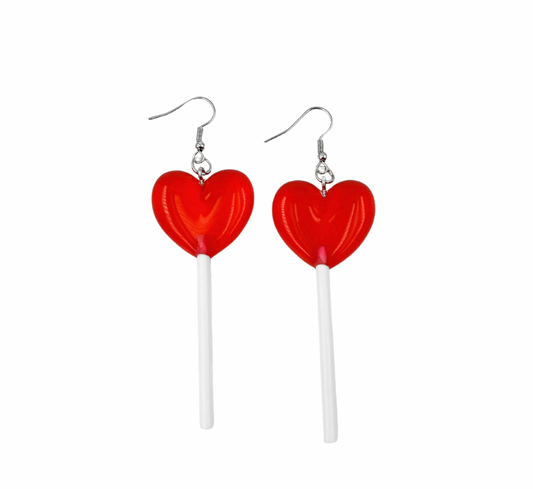 Heart Lollipop Earrings