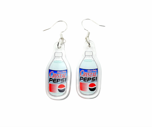 Retro Crystal Pepsi Earrings