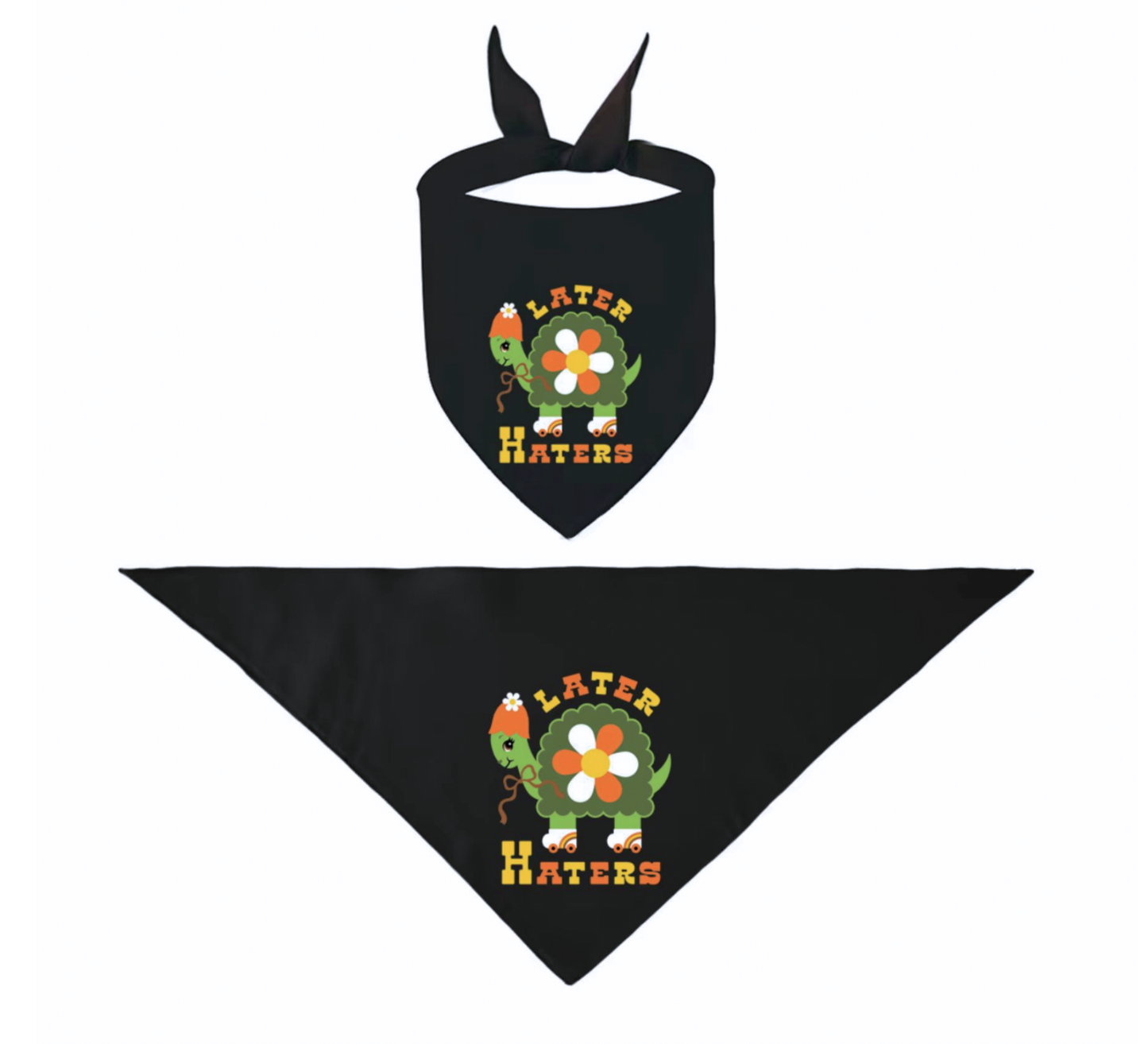 Later Haters Cute Retro Pet Bandana