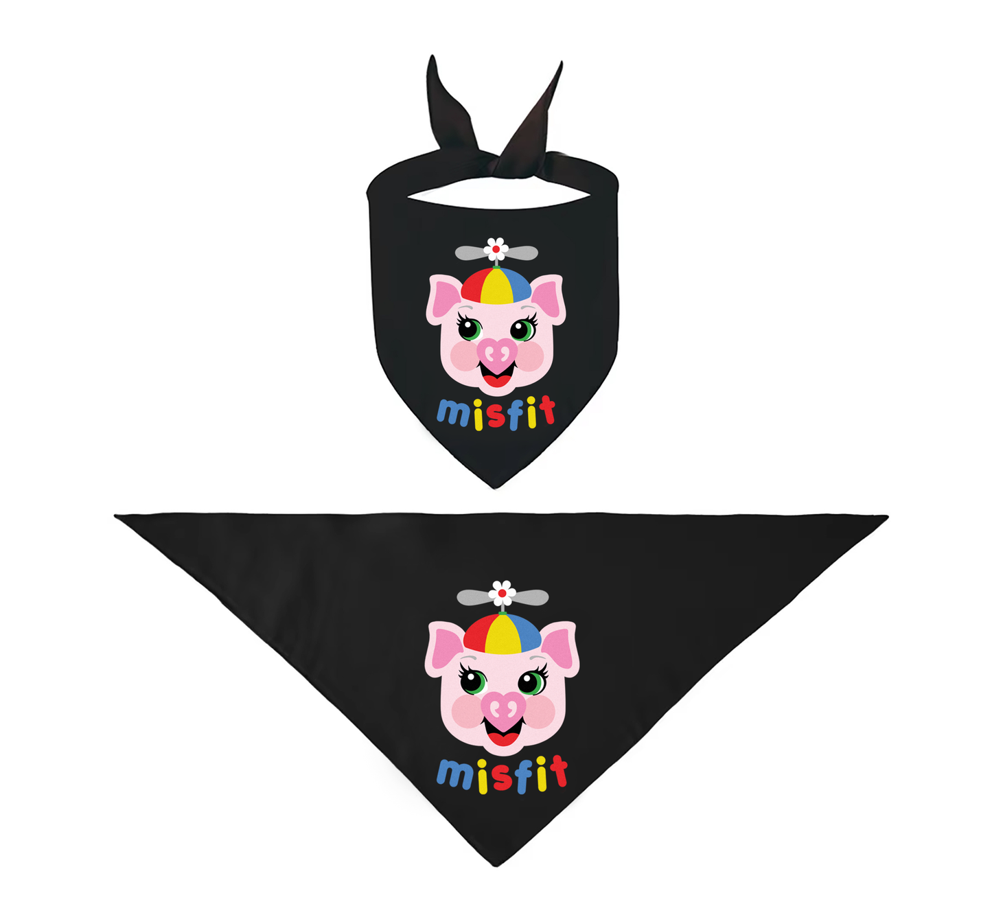 Misfit Piggy Pet Bandana