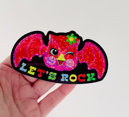 Let's Rock Owl Sticker