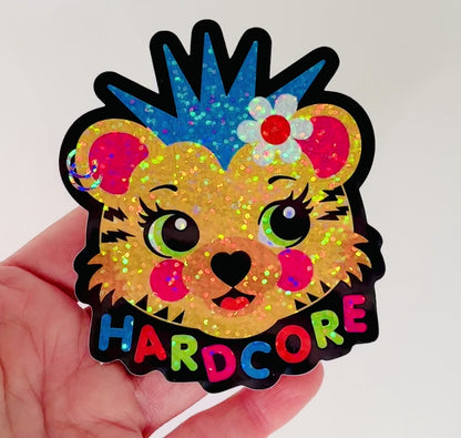 Hardcore Punk Tiger Sticker