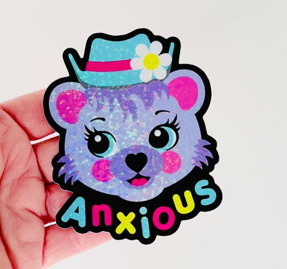 Anxious Bear Sticker